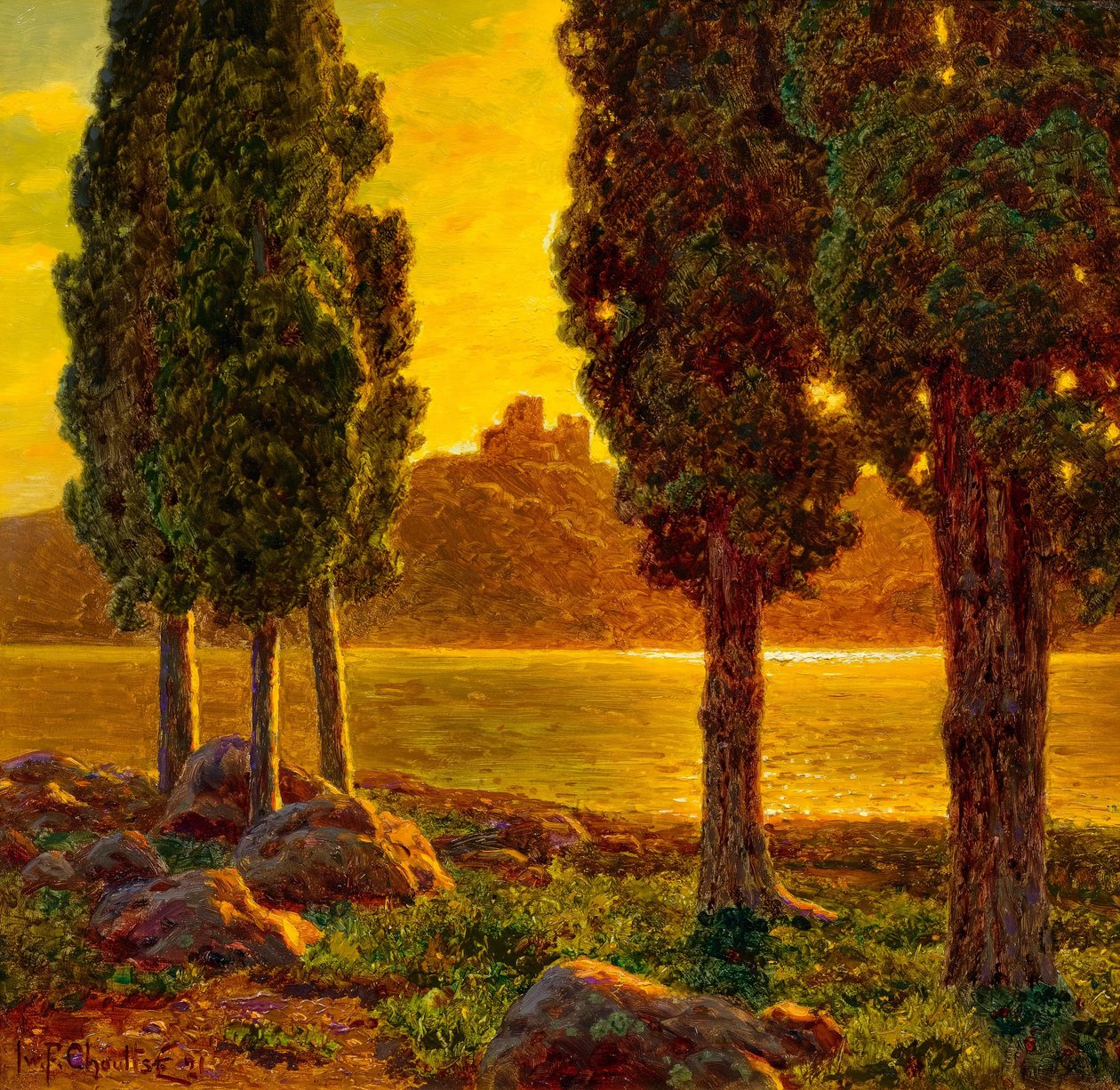 Gün batımı by Ivan Fedorovich Choultse
