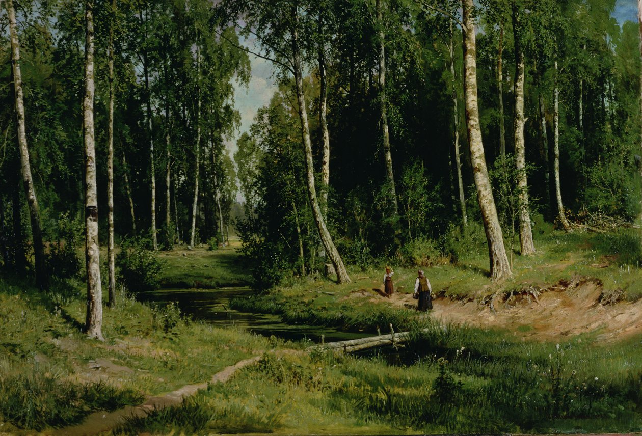 Huş Ağacı Ormanında, 1883 by Ivan Ivanovich Shishkin