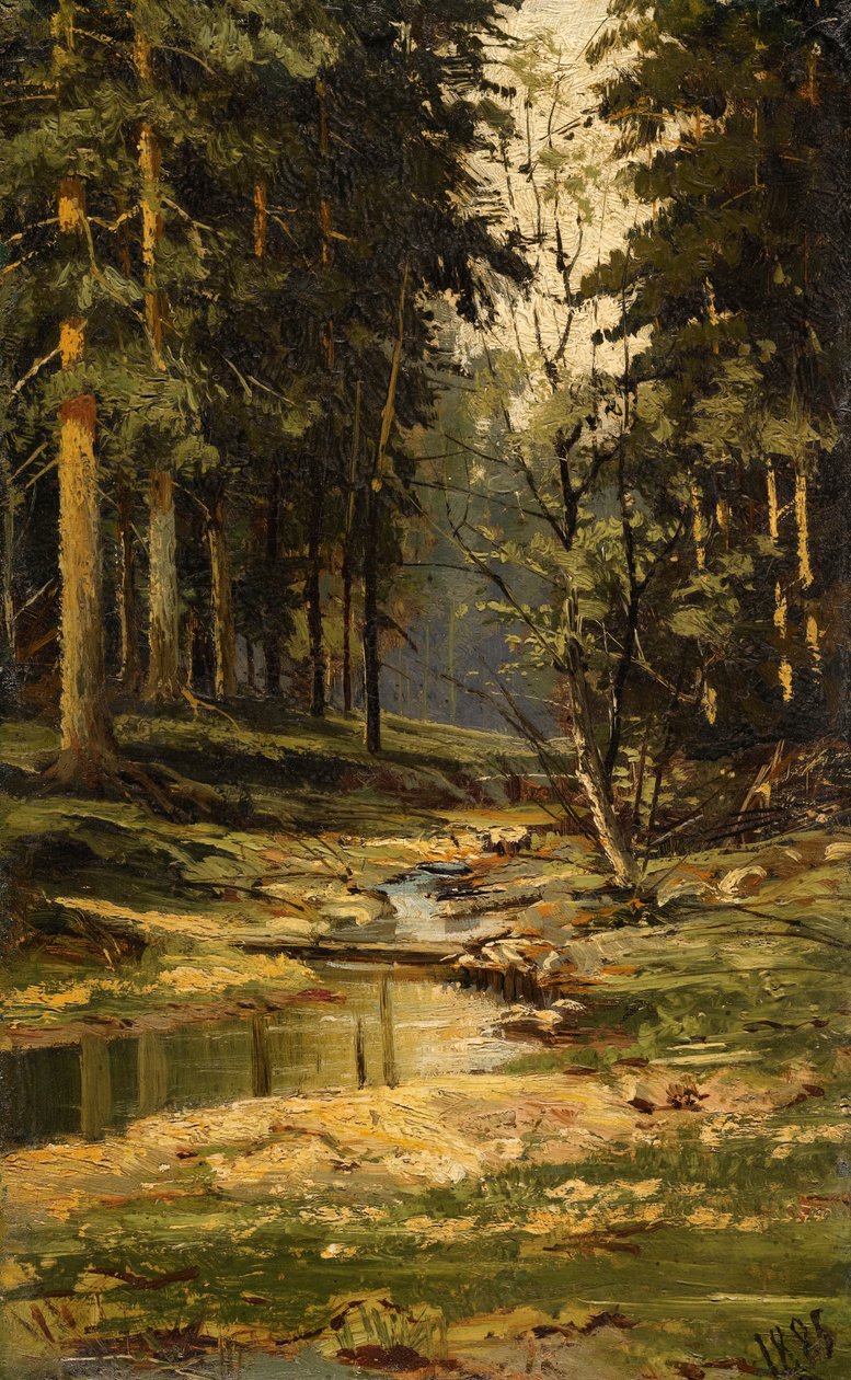 orman deresi by Ivan Ivanovich Shishkin