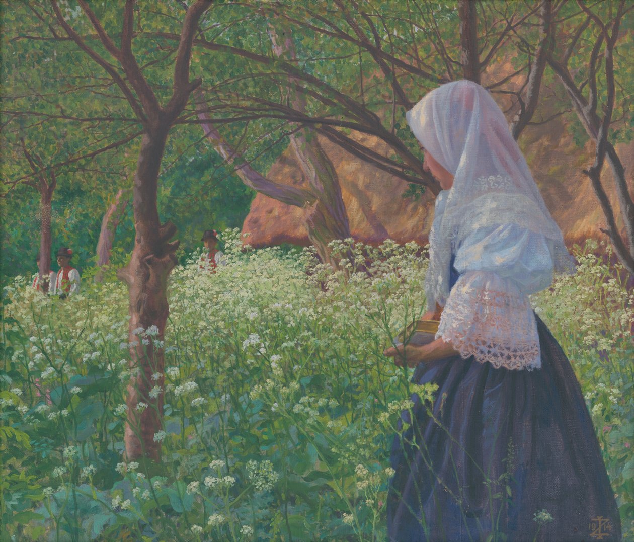 Sloven kostümlü bir kız: Kesilmiş bir kız by Ivan Zabota