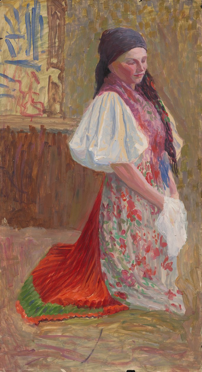 Çek geleneksel kostümlü kız by Ivan Zabota