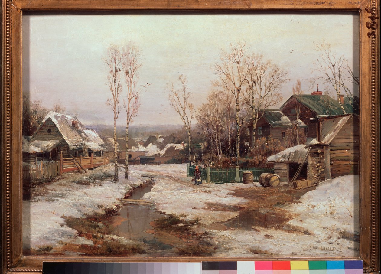 Petersburg yakınlarında bahar - Ivan Avgustovich Velz (1866-1926), tuval üzerine yağlı boya by Ivan Avgustovich Velz