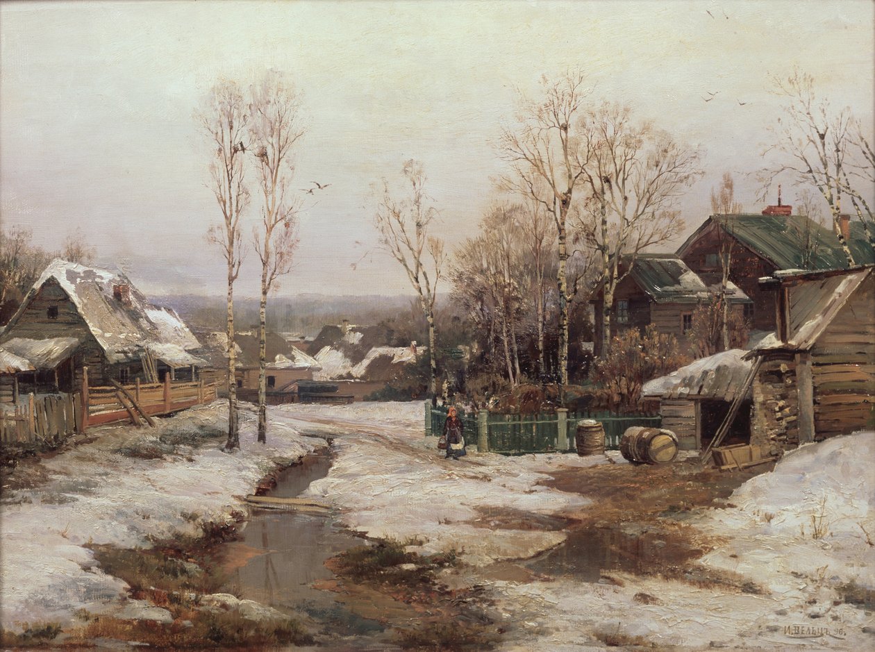 Petersburg yakınlarında bahar, 1896 by Ivan Avgustovich Velz