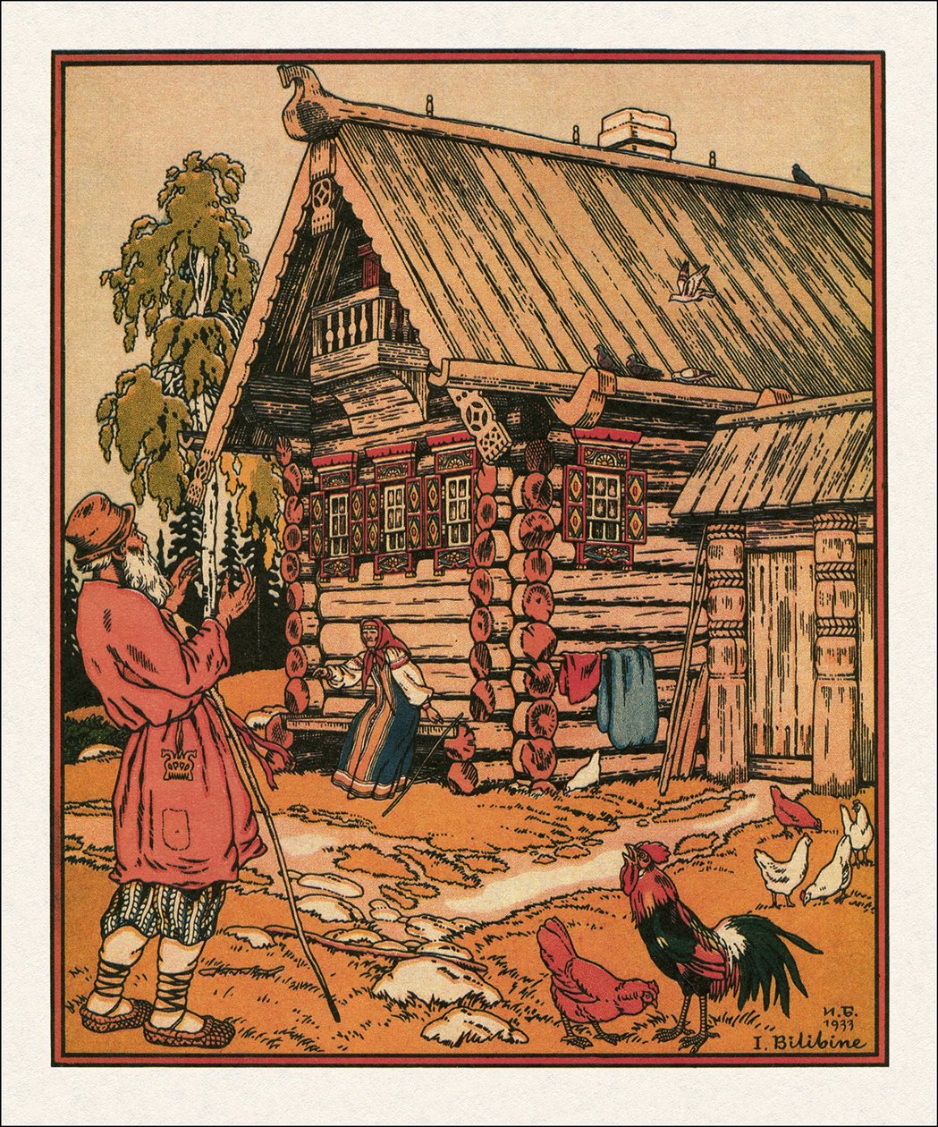 Balıkçı ve Balık par Bilibin, Ivan Yakovlevich (1876-1942) by Ivan Yakovlevich Bilibin