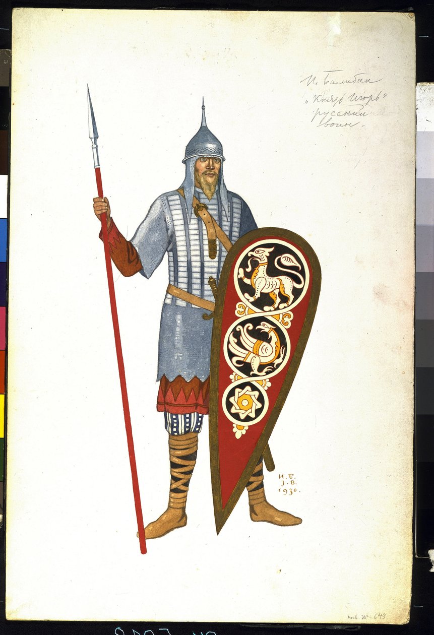 12. yüzyılda bir Rus savaşçı. Alexander Borodin
