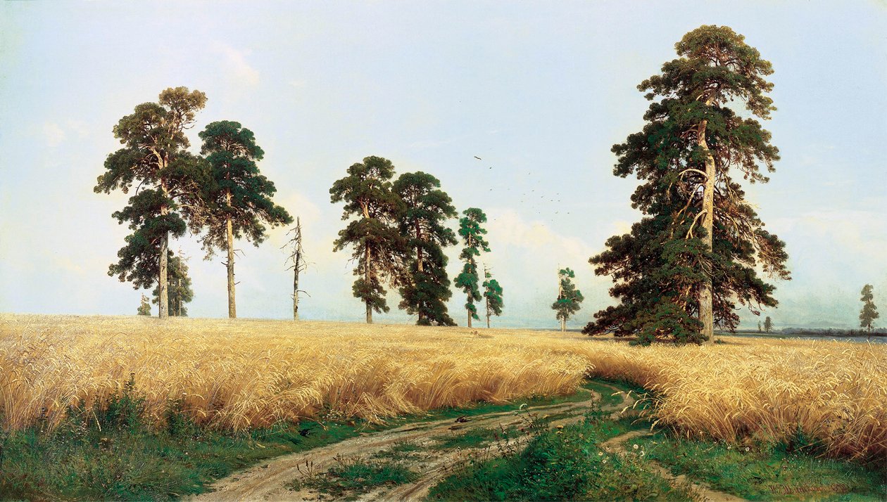 Çavdar Tarlası, 1878. by Ivan Ivanovich Shishkin