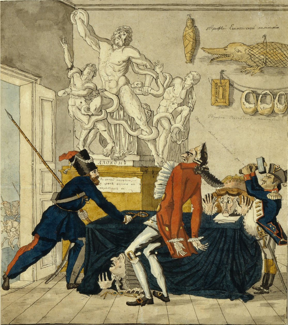 Napolyon Bonapart Çalınan Malları Satıyor, 1813 by Ivan Ivanovich Terebenev