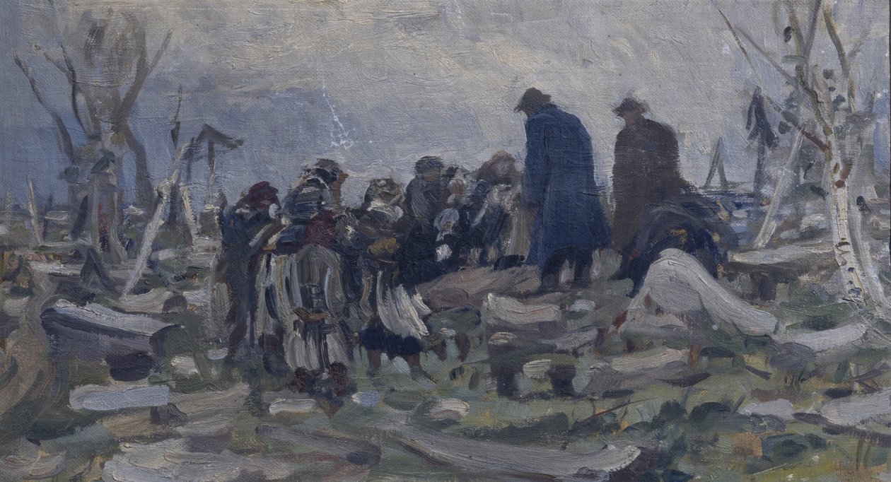 Köylü Cenazesi by Ivan Ivanovich Tvorozhnikov