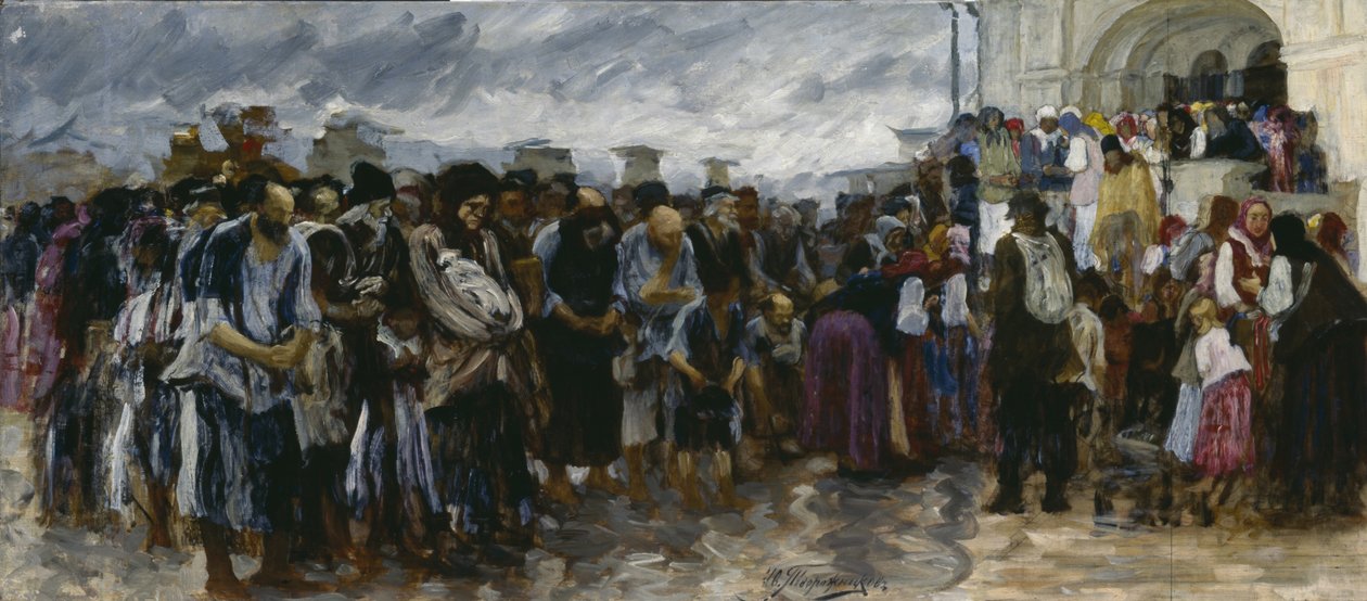 Kilisedeki Dilenciler, 1889 by Ivan Ivanovich Tvorozhnikov