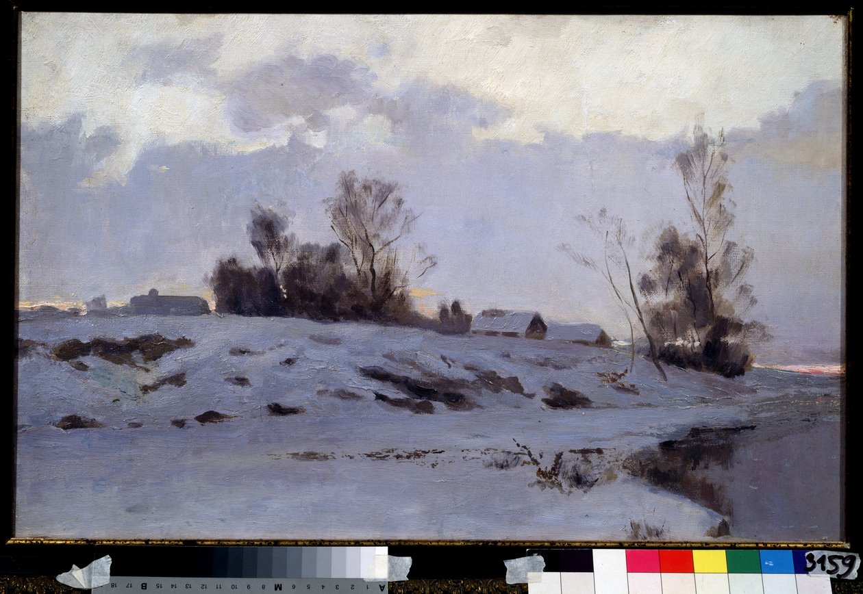 Erken bahar. Ivan Ivanovich Yendogurov (1861-1898), tuval üzerine yağlı boya, 19. yüzyıl Rus sanatı. Devlet Tretyakov Galerisi, Moskova. by Ivan Ivanovich Yendogurov