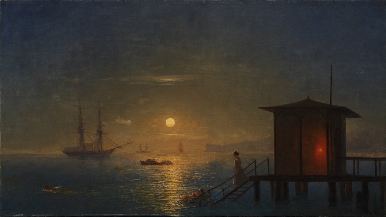 İmparatorluk hamamı, 1848 by Ivan Konstantinovich Aivazovsky