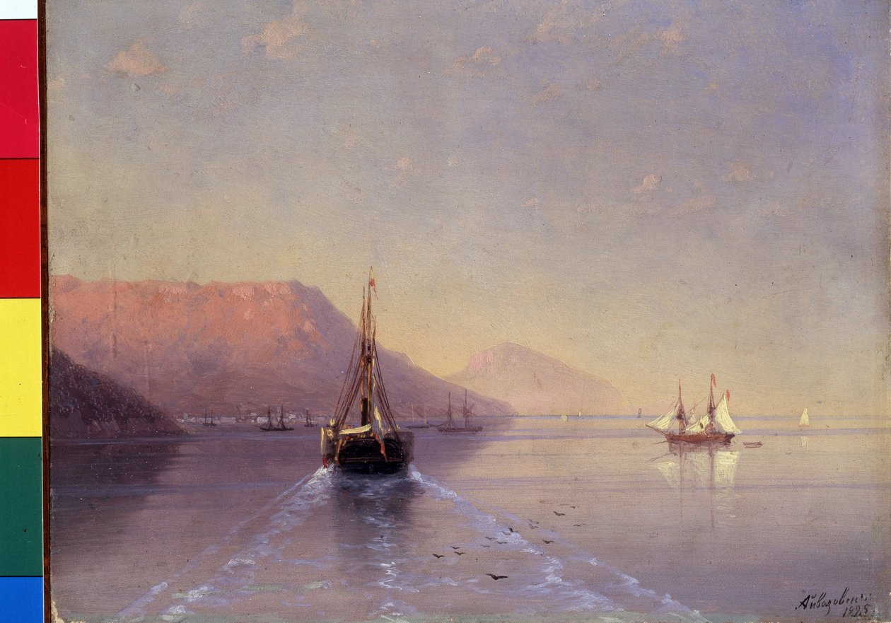 Sessizlik (Sakin). Peinture de Ivan Konstantinovich Aivazovsky (Ivan Konstantinovitch Aivazovski) by Ivan Konstantinovich Aivazovsky