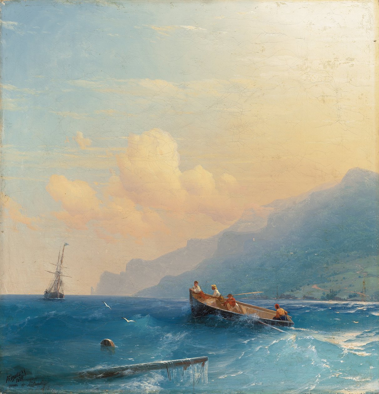 Hayatta Kalanları Aramak, 1863 by Ivan Konstantinovich Aivazovsky
