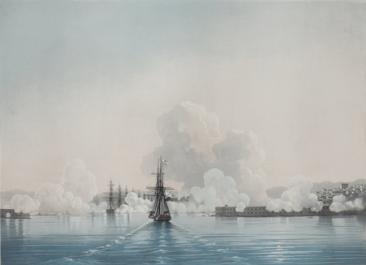 Sivastopol. Konstantin Kalesi. Nicholas Kalesi, 1850'ler by Ivan Konstantinovich Aivazovsky