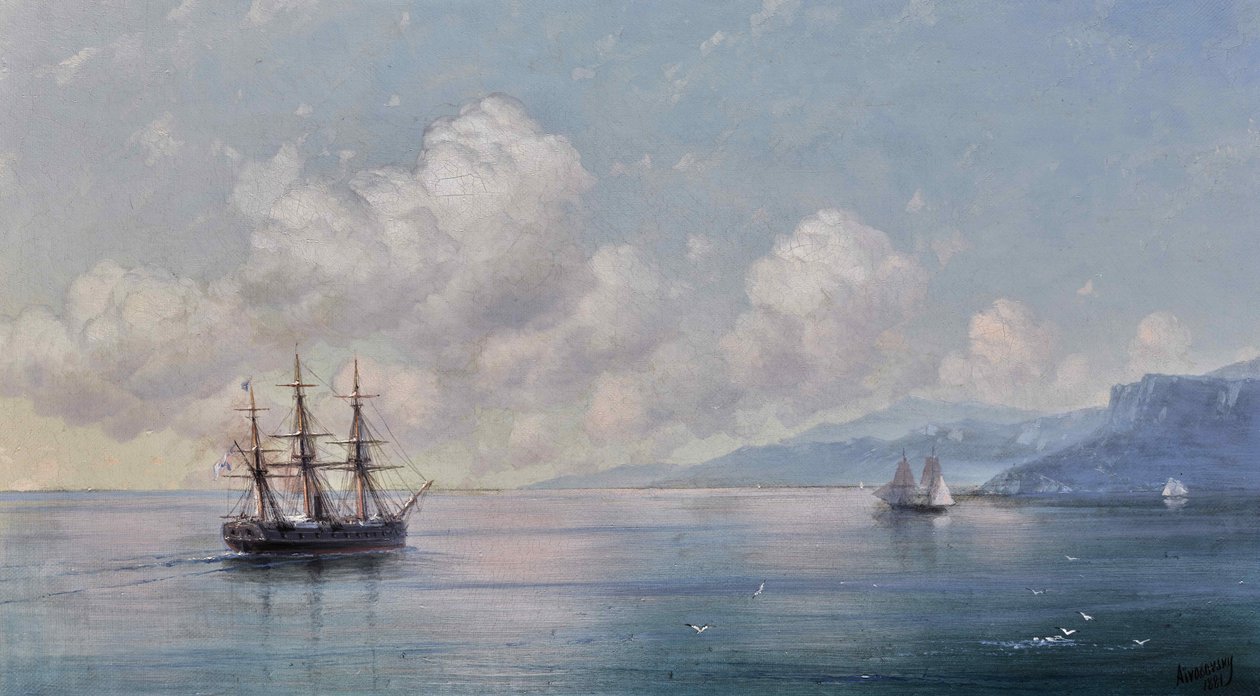 Kırım Sahili, 1881. by Ivan Konstantinovich Aivazovsky