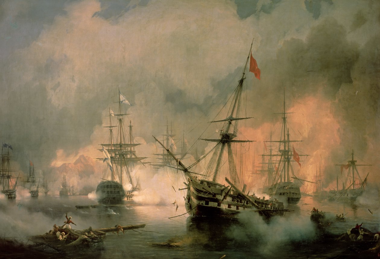 Navarin Savaşı, 20 Ekim 1827 by Ivan Konstantinovich Aivazovsky