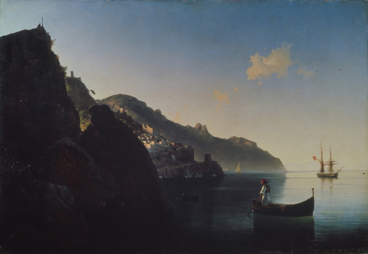 Amalfi yakınlarındaki Sahil, 1841 by Ivan Konstantinovich Aivazovsky
