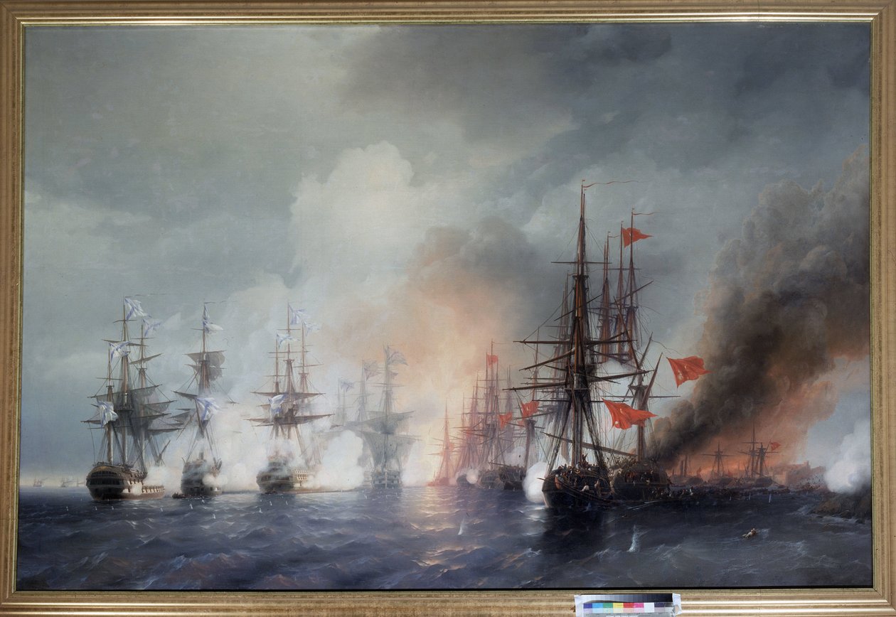 30 Kasım 1853 Sinop Savaşı by Ivan Konstantinovich Aivazovsky