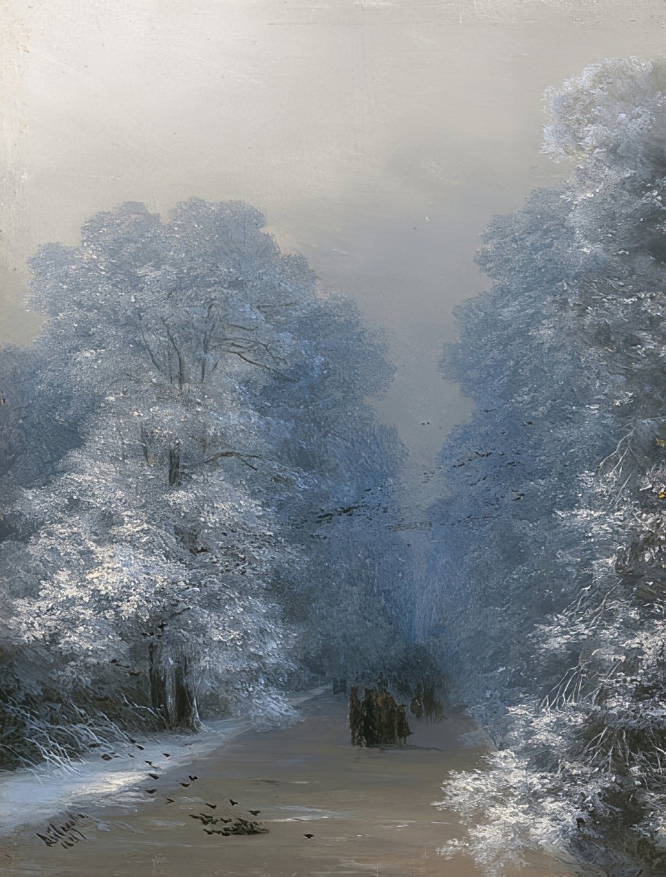 Kış manzarası. 1876 by Ivan Konstantinovich Aivazovsky