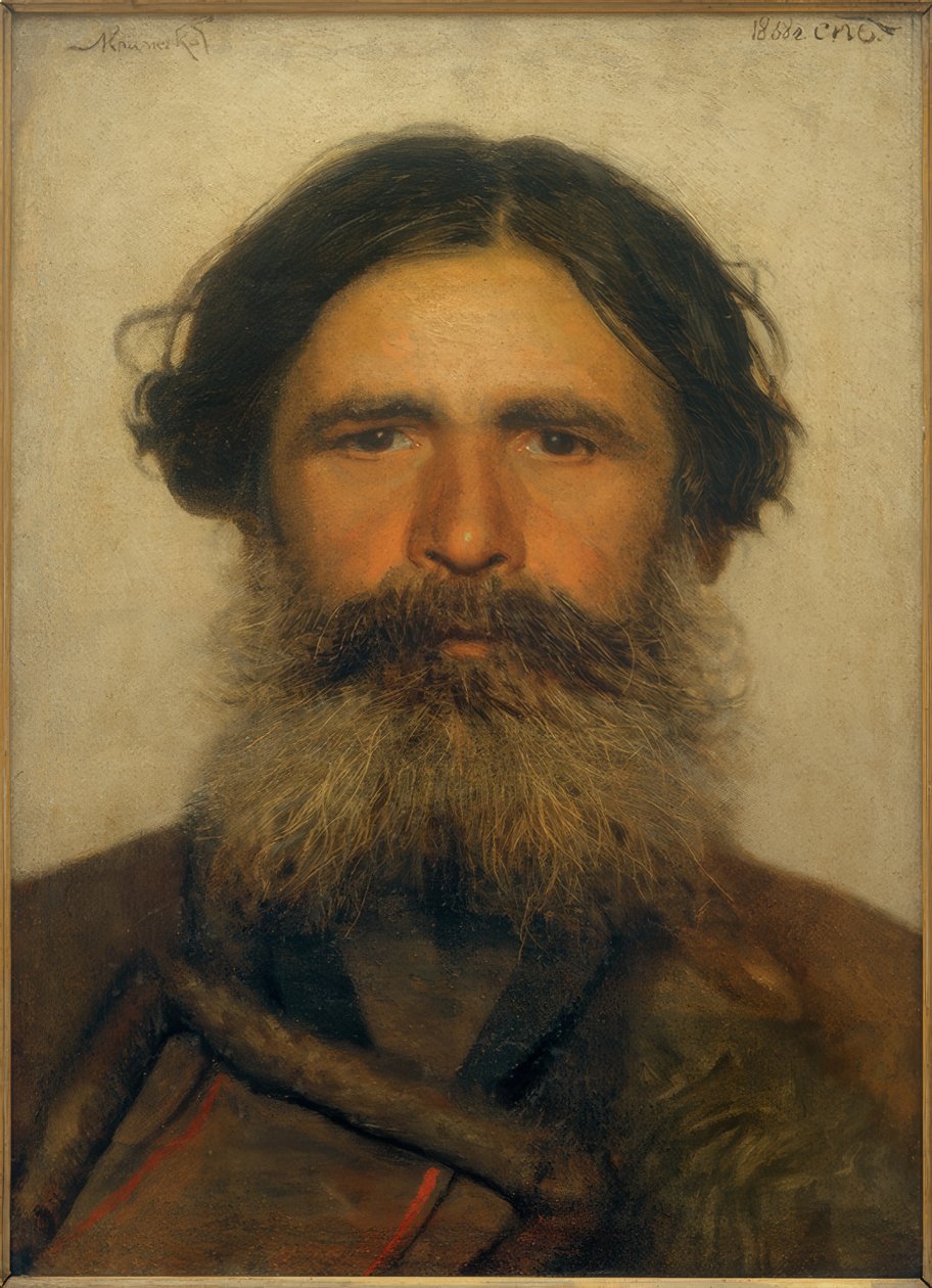 Bir çiftçinin portresi by Ivan Nikolaevich Kramskoy