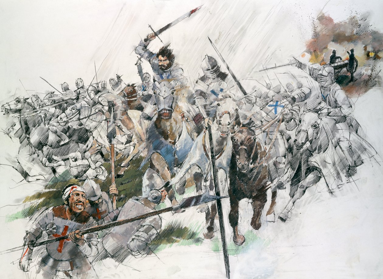 Flodden Field Savaşı, 1513, c1990-2010. by Ivan Lapper