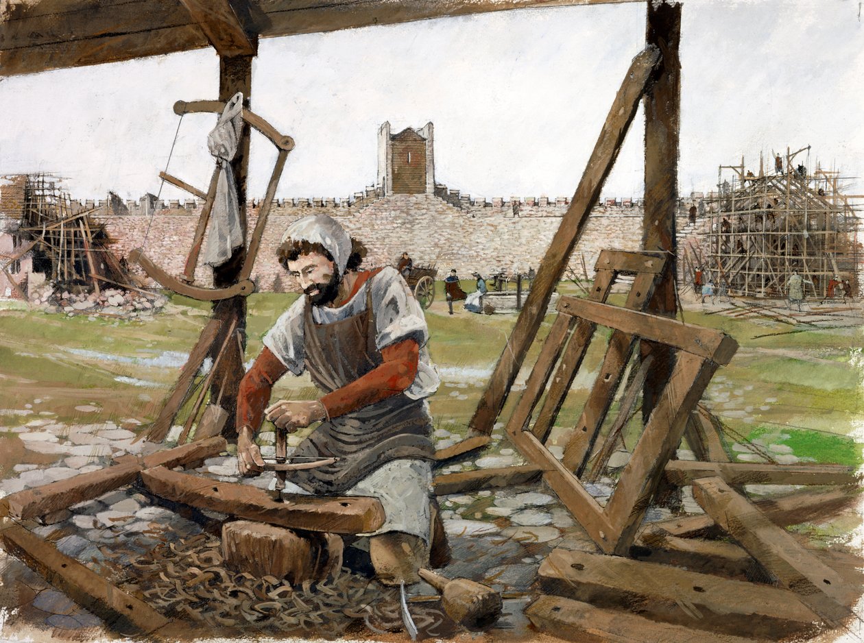 Marangoz, Scarborough Kalesi, 12. yüzyıl, c1990-2010 by Ivan Lapper