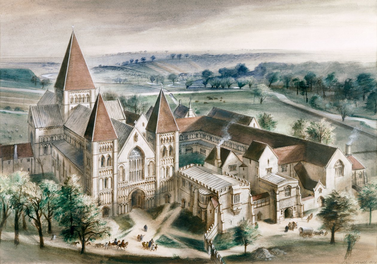 Castle Acre Manastırı, 1537, c1990-2010 by Ivan Lapper