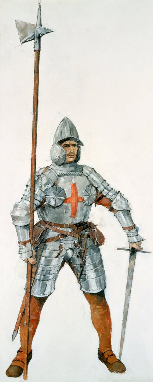 İngiliz askeri, Flodden Field Savaşı, 1513, c1990-2010. by Ivan Lapper