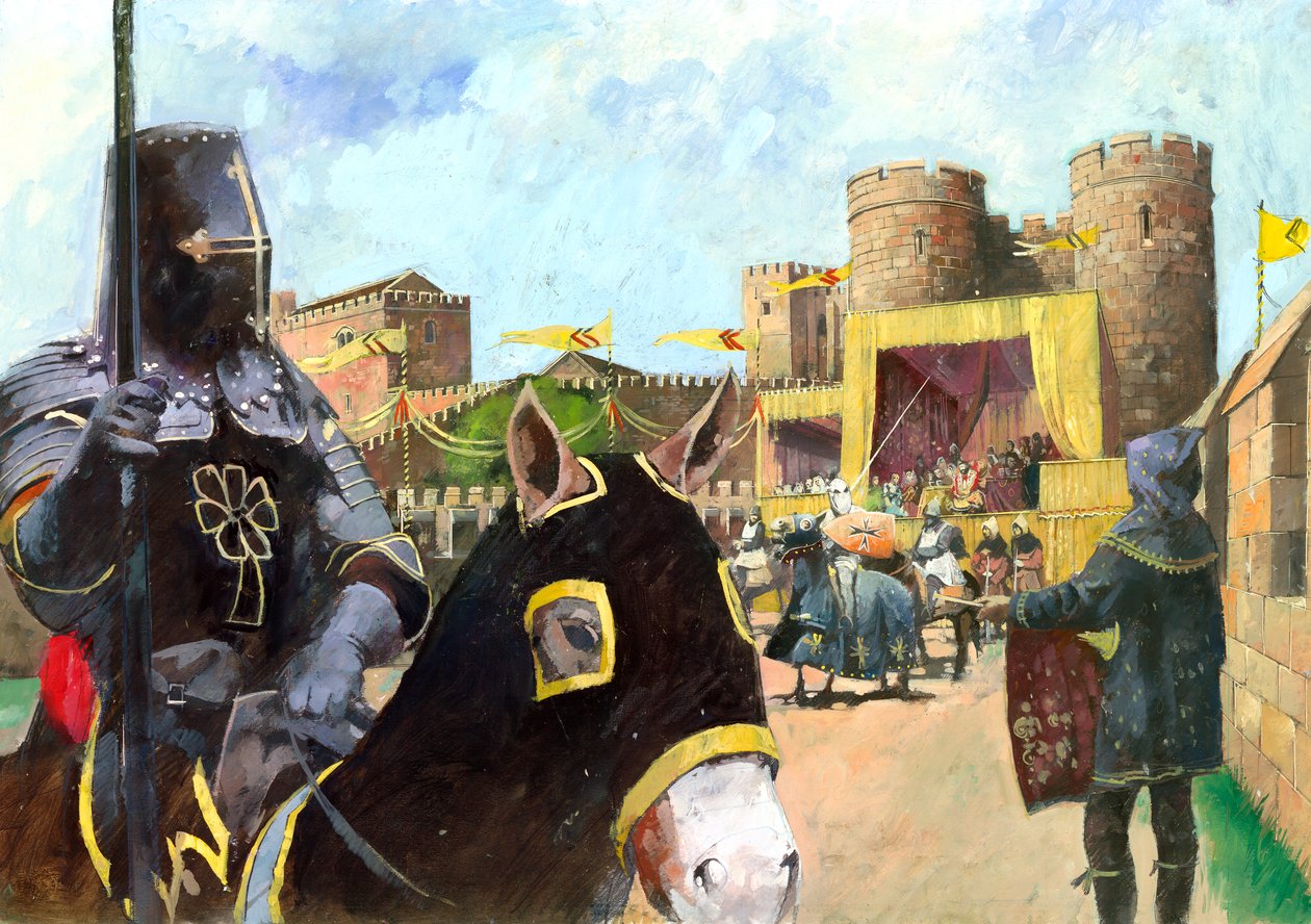 Kenilworth Kalesi, c14. yüzyıl c1990-2010 by Ivan Lapper