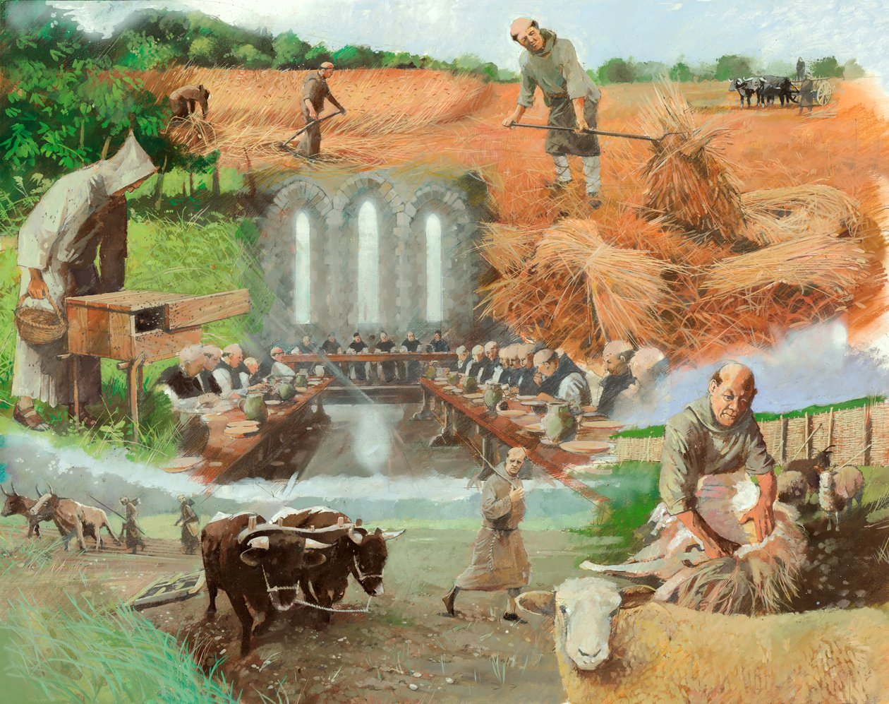 Keşişler iş başında, 13. yüzyıl, 1990-2010 by Ivan Lapper