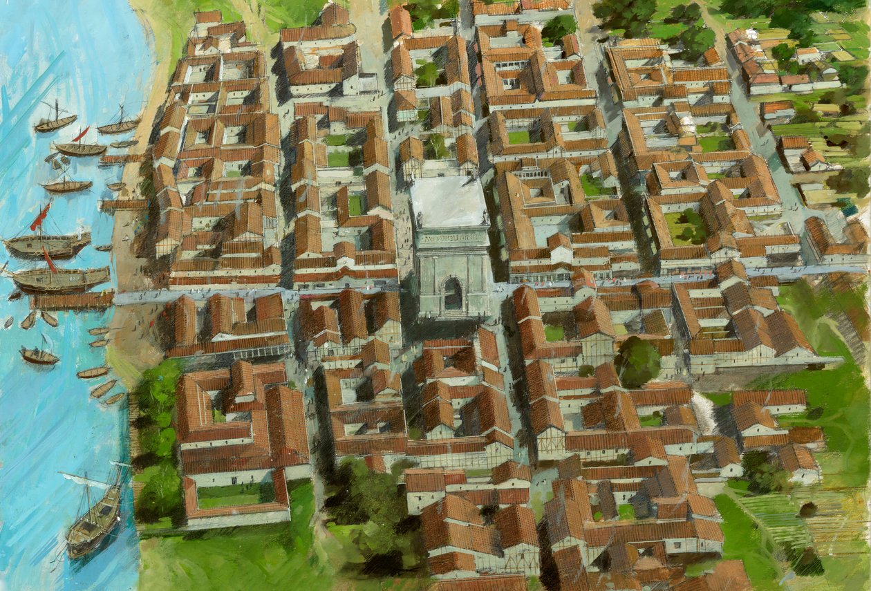 Richborough Roma Kalesi, Kent, c3. yüzyıl 1990-2010 by Ivan Lapper