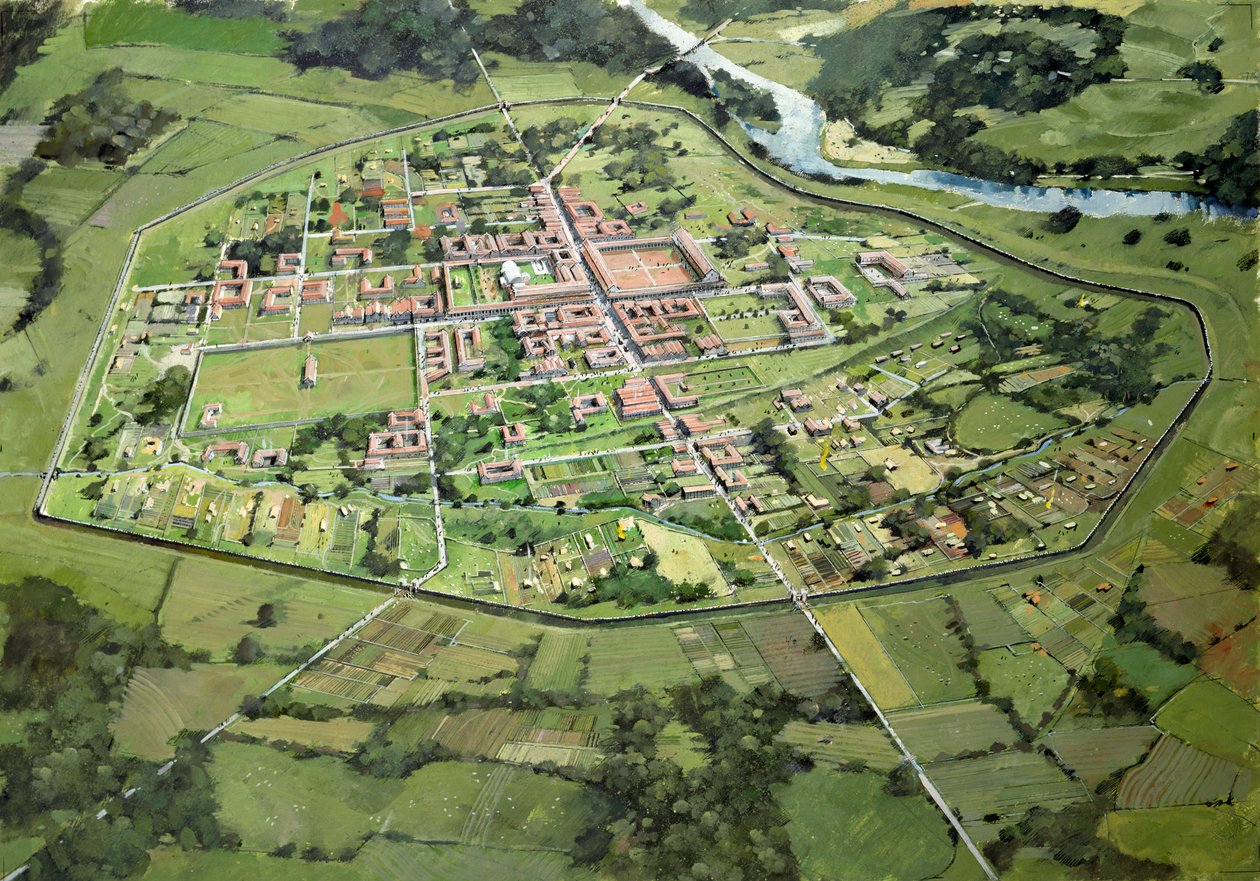 Wroxeter Roma Şehri, c3. yüzyıl, 1990-2010 by Ivan Lapper