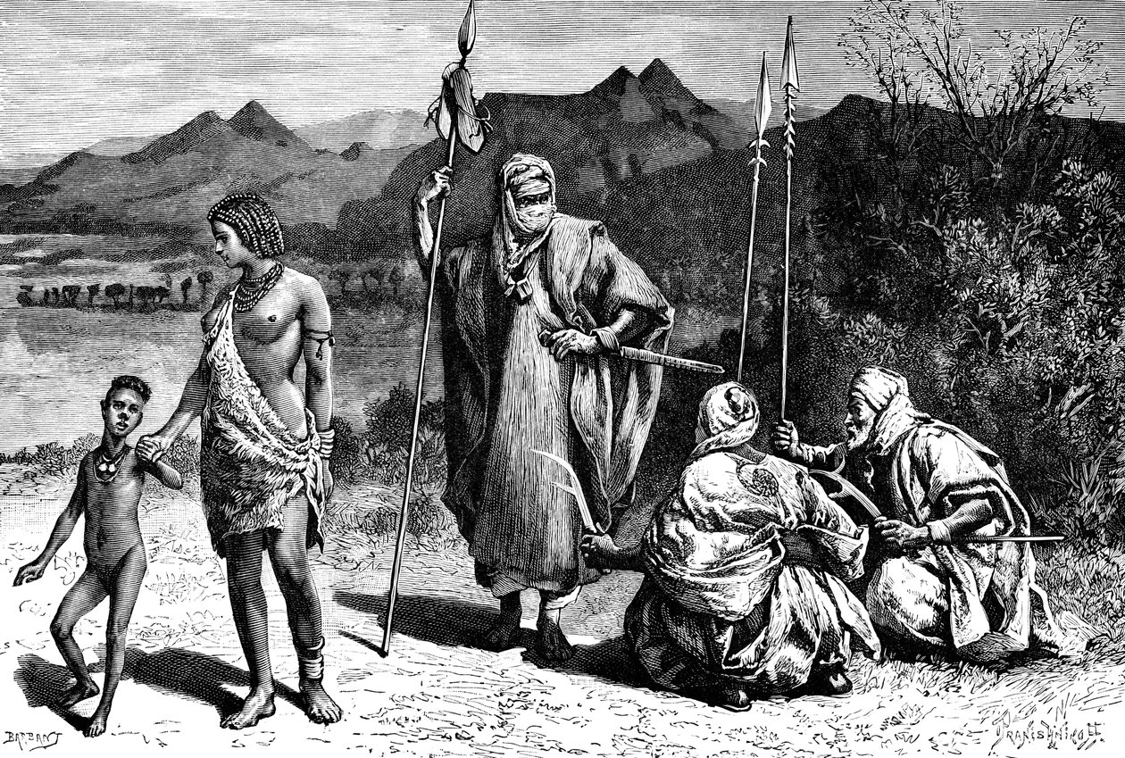 Bir grup Tibbus, Kuzey Afrika, 1895. by Ivan Pranishnikoff