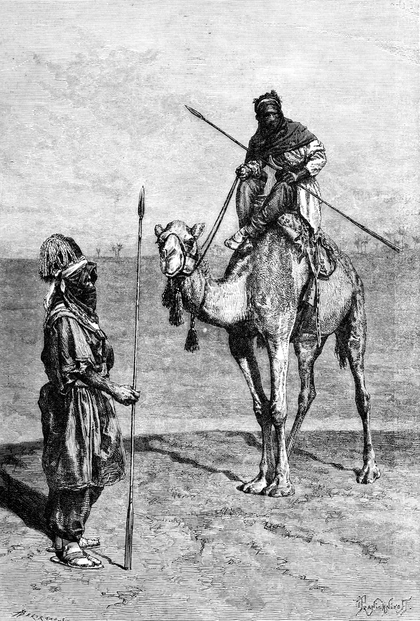Tuaregler yolculukta, Kuzey Afrika, 1895. by Ivan Pranishnikoff