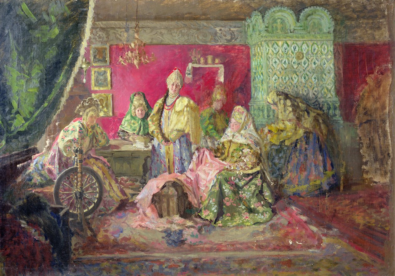 Bir Boyar Evinde by Ivan Semyonovich Kulikov