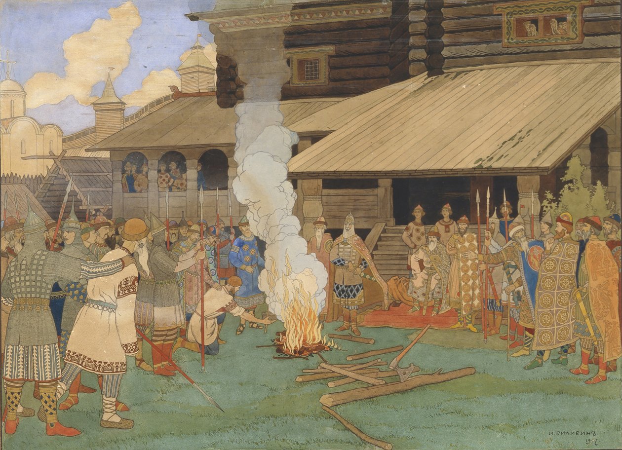 Ateşle Vaftiz by Ivan Yakovlevich Bilibin