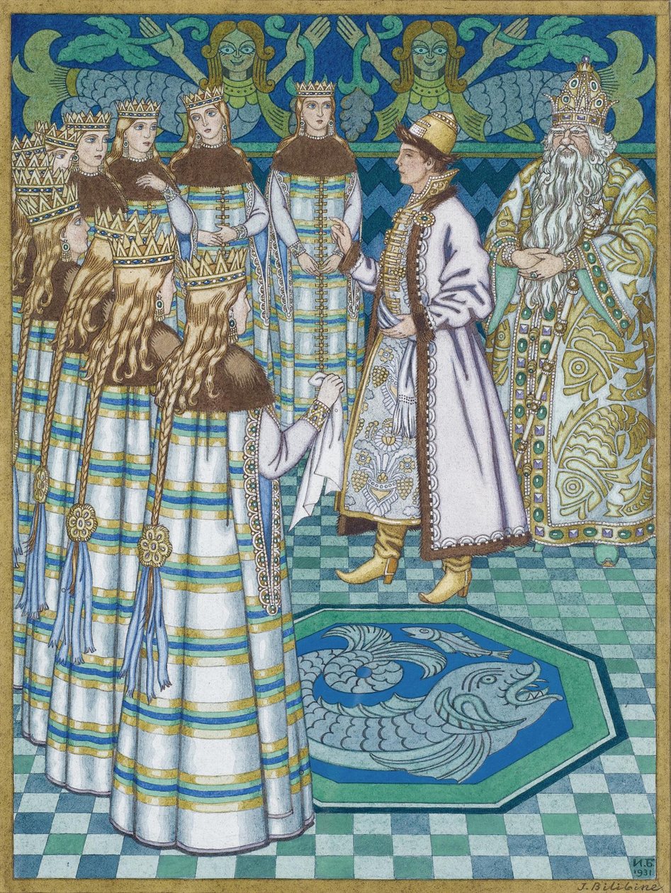 Güzel Vasilisa Masal için İllüstrasyon by Ivan Yakovlevich Bilibin