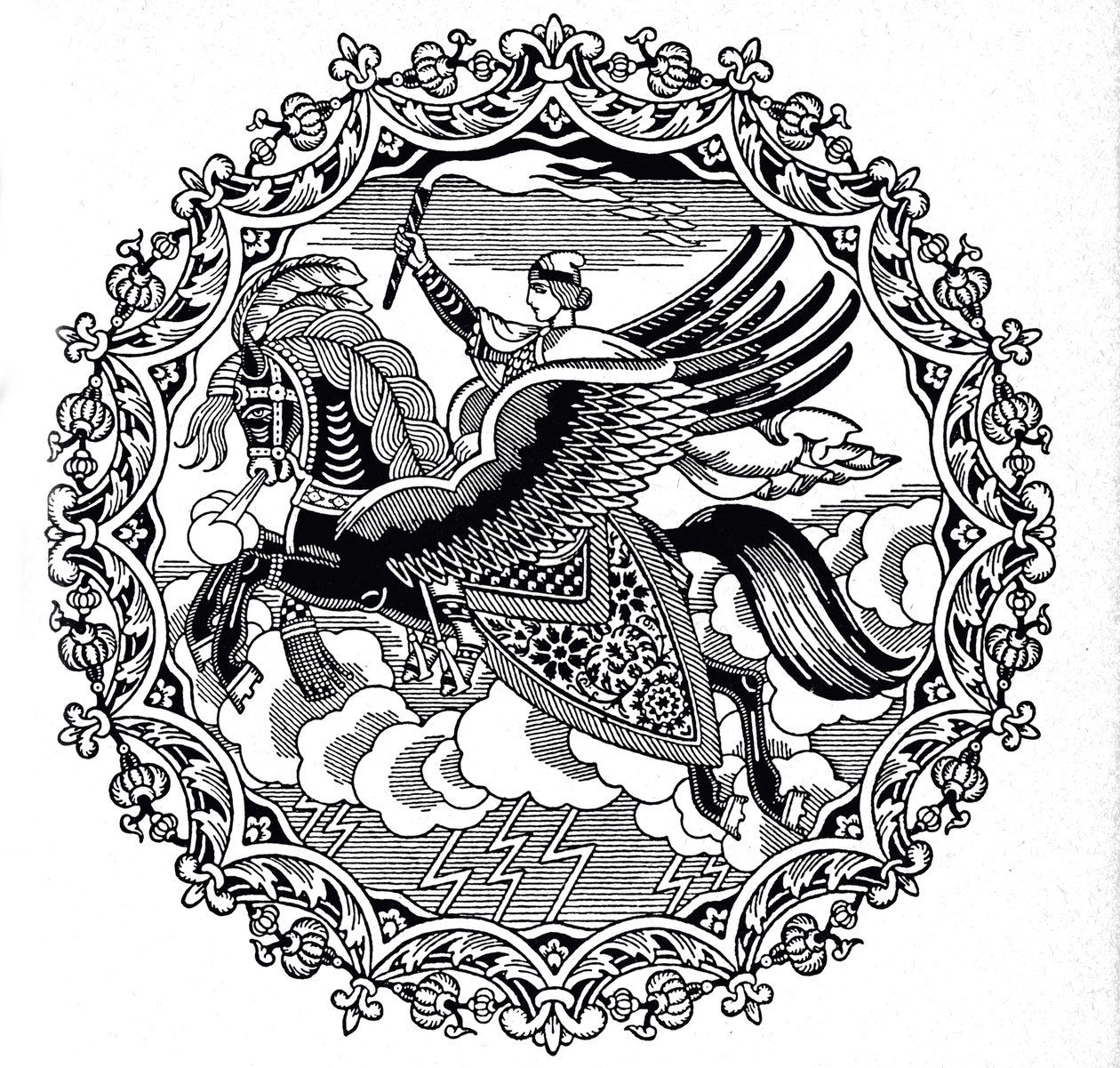 İlya Muromets, 1934 by Ivan Yakovlevich Bilibin