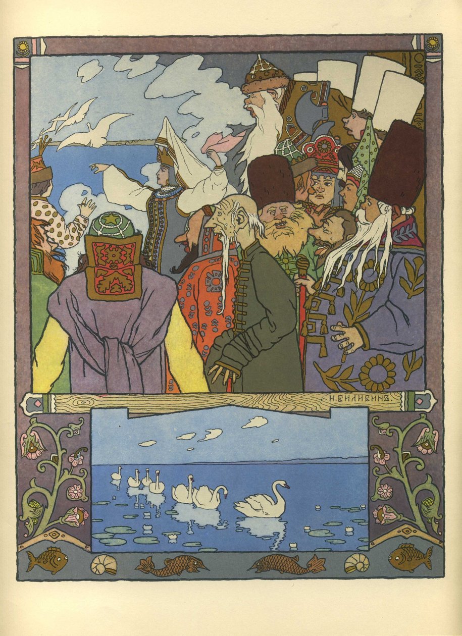 Ivan Tsarevich ve Kurbağa Prenses, 1901 by Ivan Yakovlevich Bilibin
