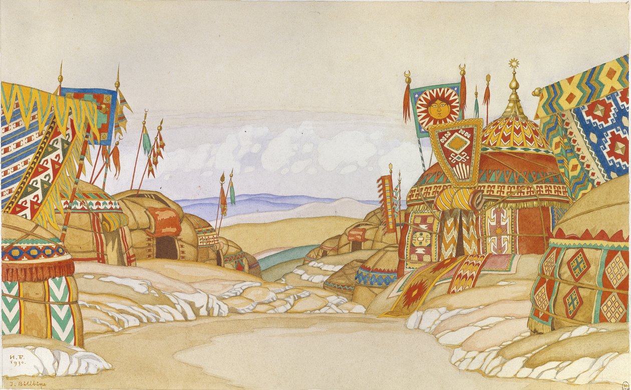 Polovtsian kampı. A. Borodin