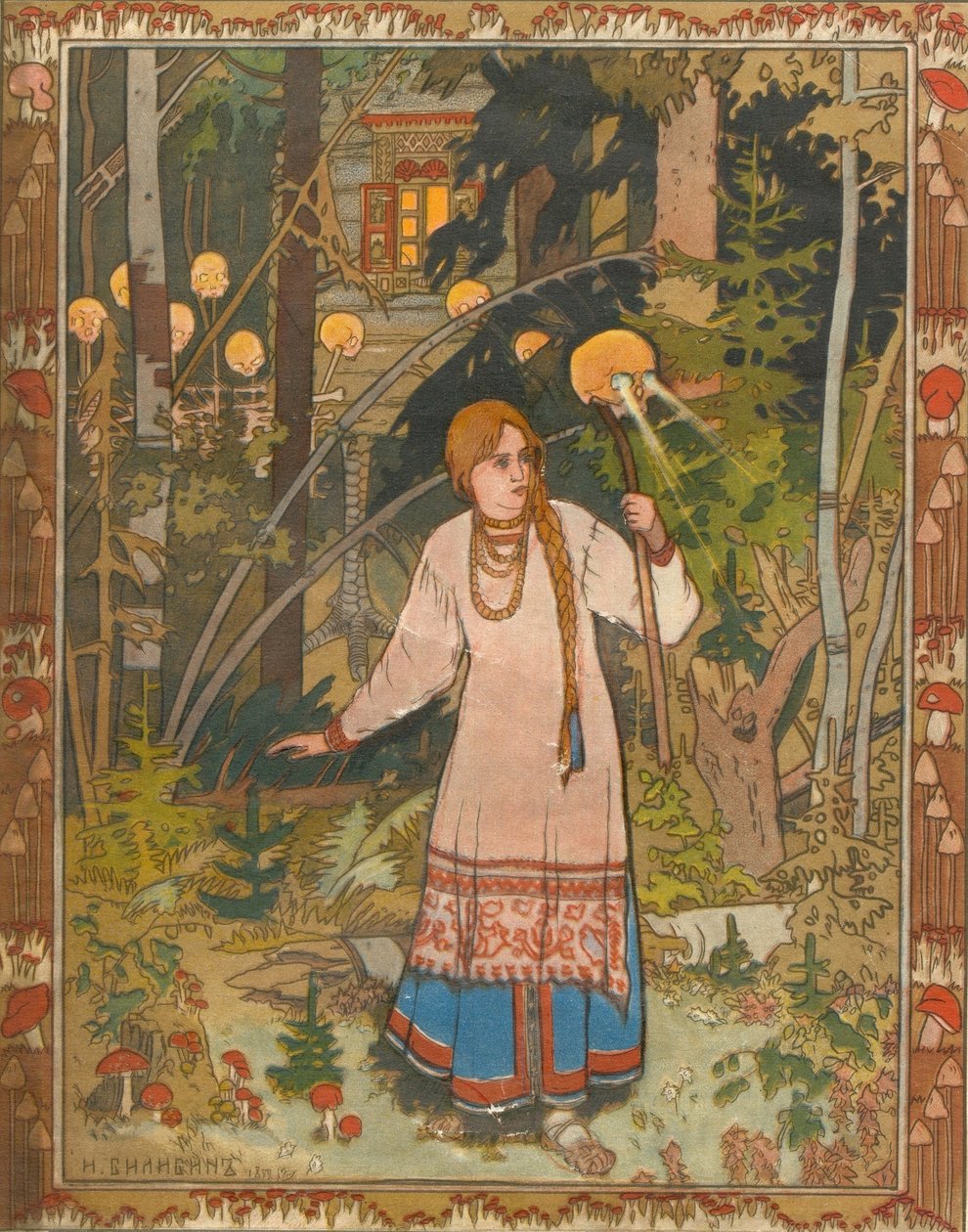 Güzel Vasilisa Güzel Örnek kitabına Güzel Vasilisa, 1900 by Ivan Yakovlevich Bilibin