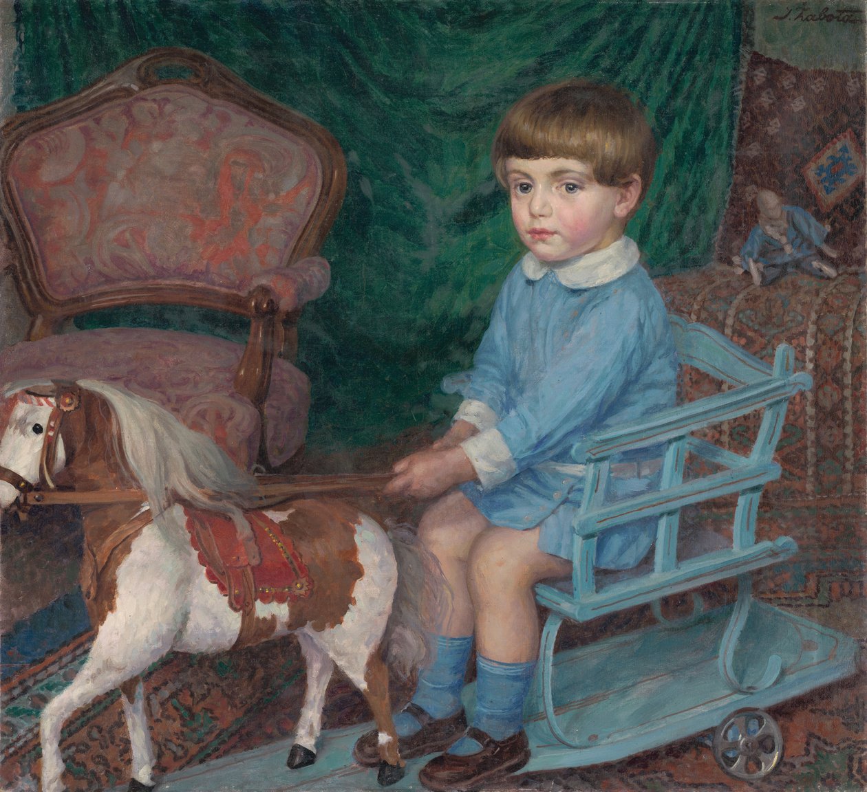 At Oyuncaklı Çocuk, c. 1925. by Ivan Zabota