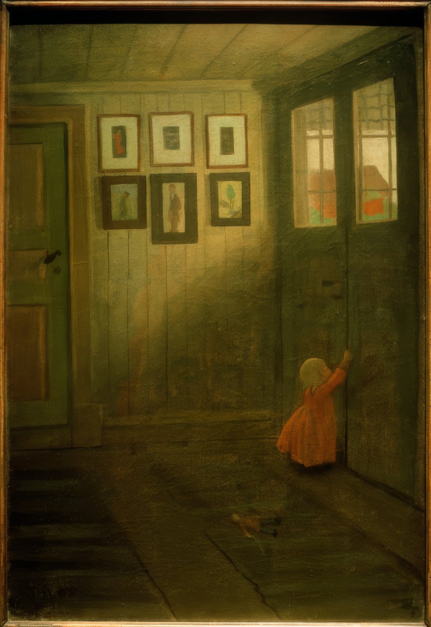 kapıdaki kız by Ivar Axel Henrik Arosenius