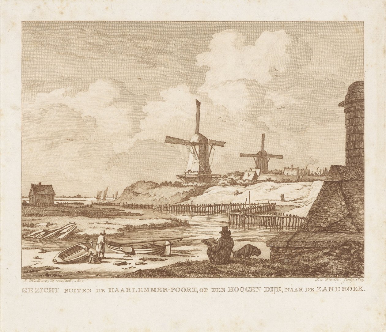 Oturmuş bir ressamla Amsterdam