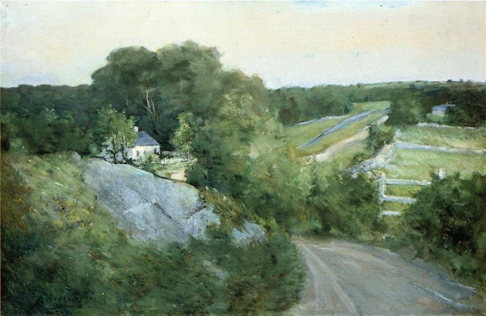 Yeşil Tepeler ve Tarım Arazileri by J. Alden Weir