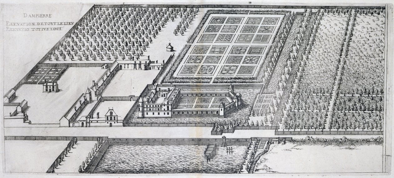 Chateau de Dampierre, mülkün görünümü, 