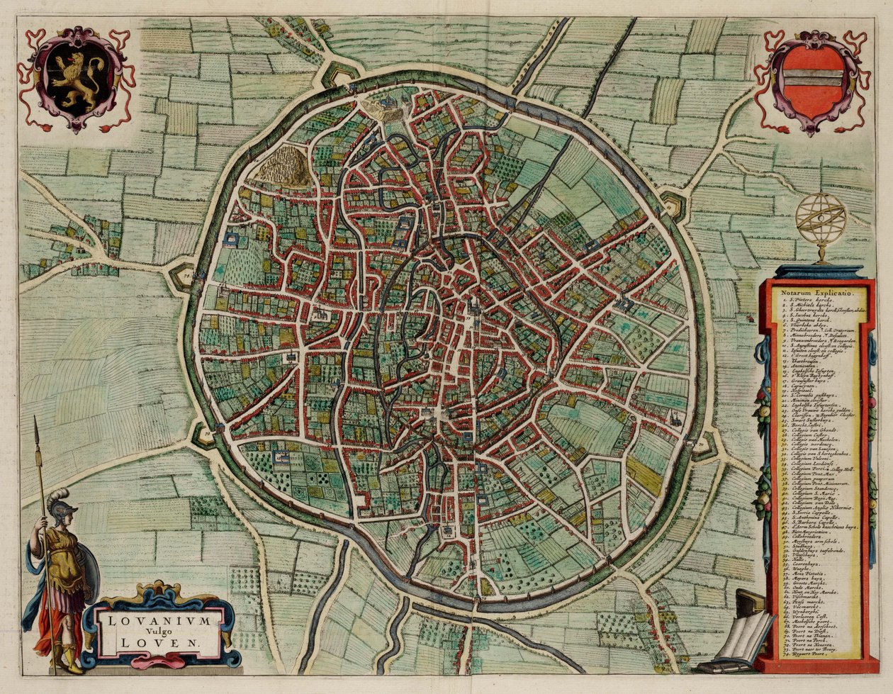 Leuven, Belçika ; Atlas Van Loon by J. Blaeu