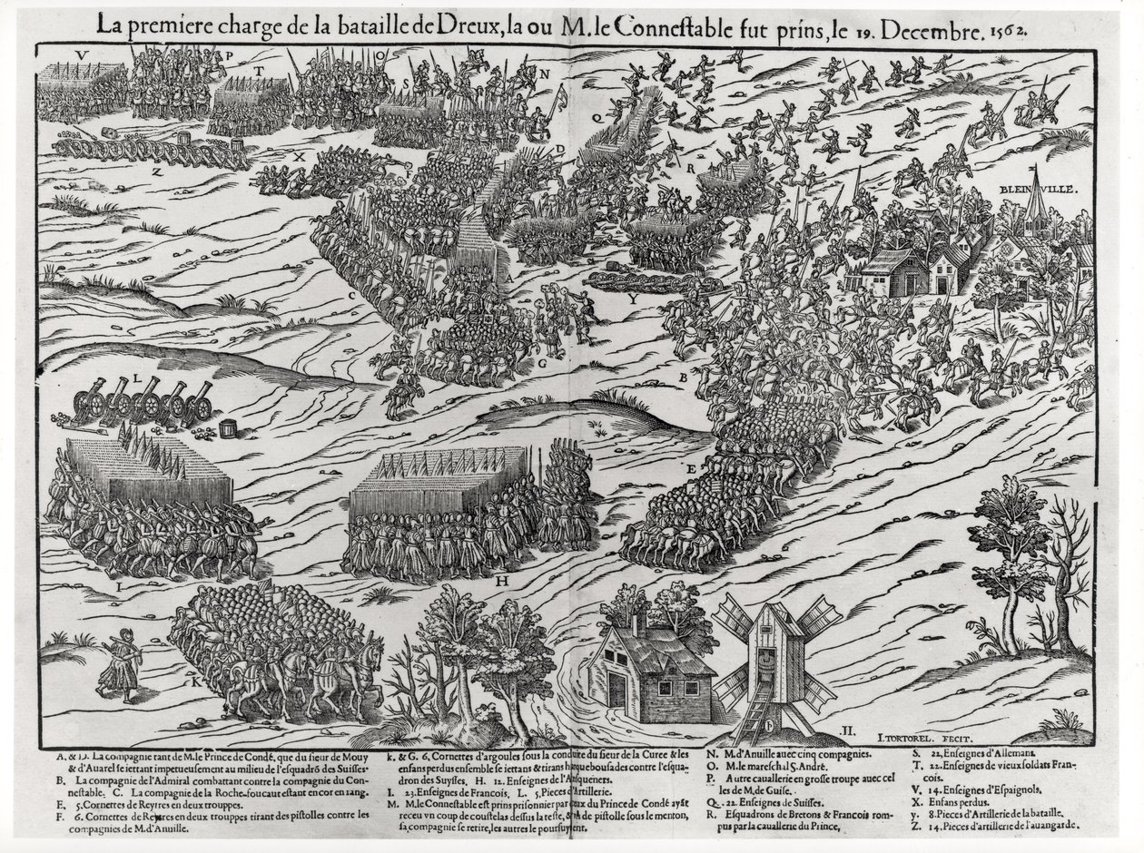 Dreux Savaşı, 19 Aralık 1562 by J. J. and Tortorel, J. Perrissin