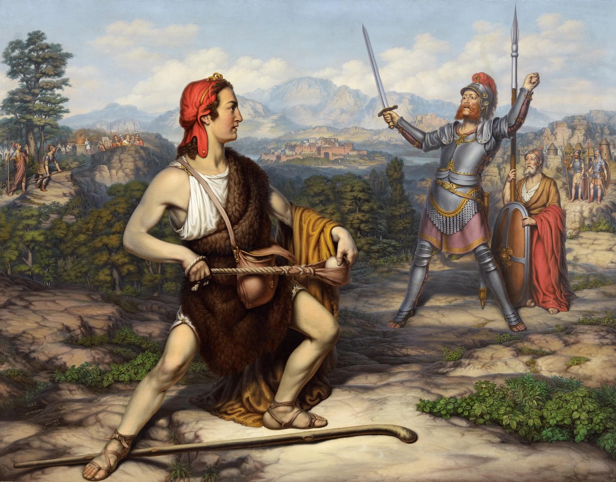 David ve Goliath by J. J. Trube