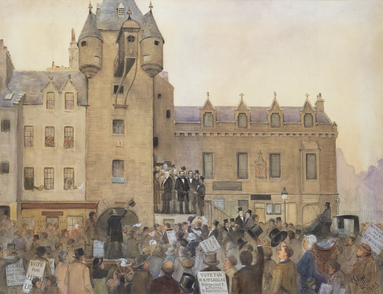 Oy Yasasından Önce, Canongate Tolbooth, Edinburgh, 1884 by J. Little